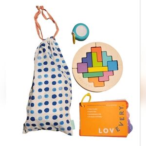 Lovevery Problem Solver Play Kit (Partial) Wooden Puzzle, Counting, Tape Measure